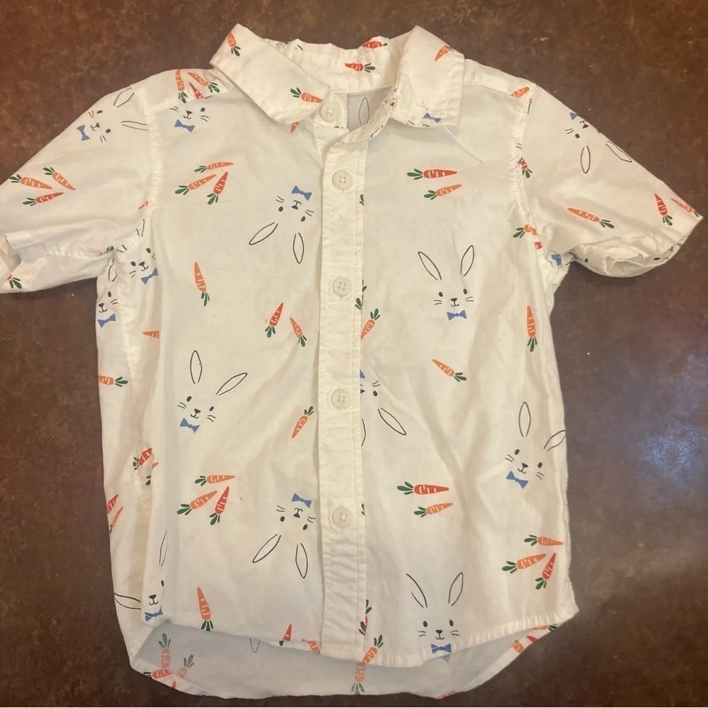 Boys Old Navy Rabbit Bunny Easter Shirt